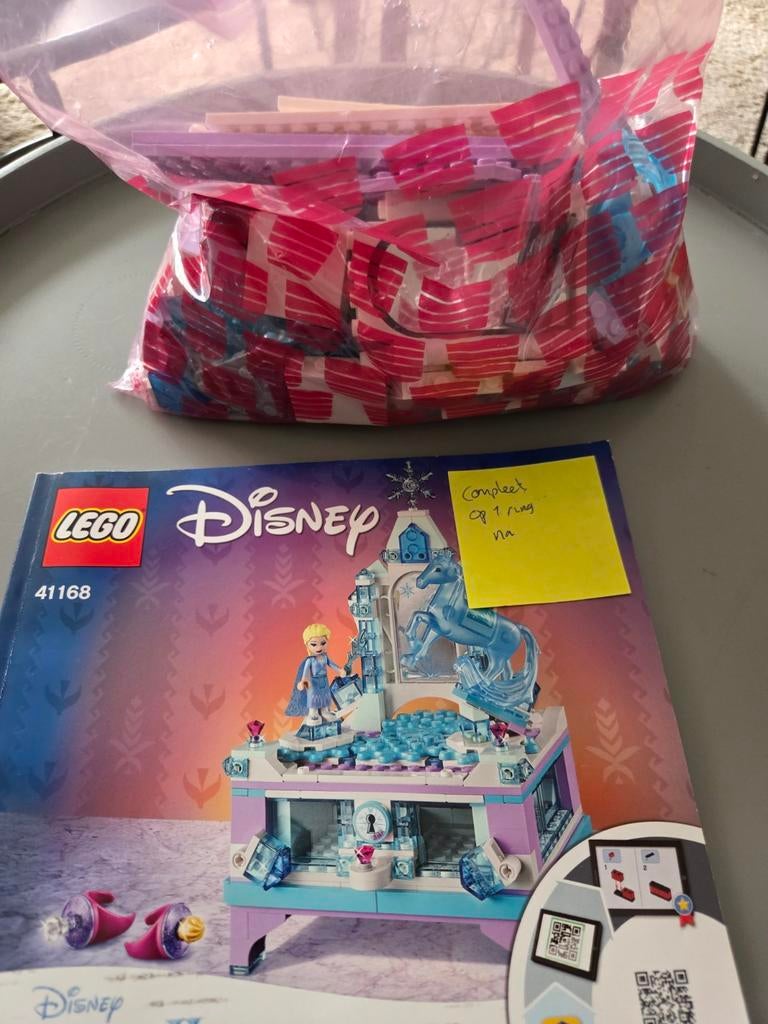 Lego Disney Frozen Elsa's Betoverde IJspaleis Juwelenkistje, Ophalen of Verzenden, Zo goed als nieuw, Complete set, Lego