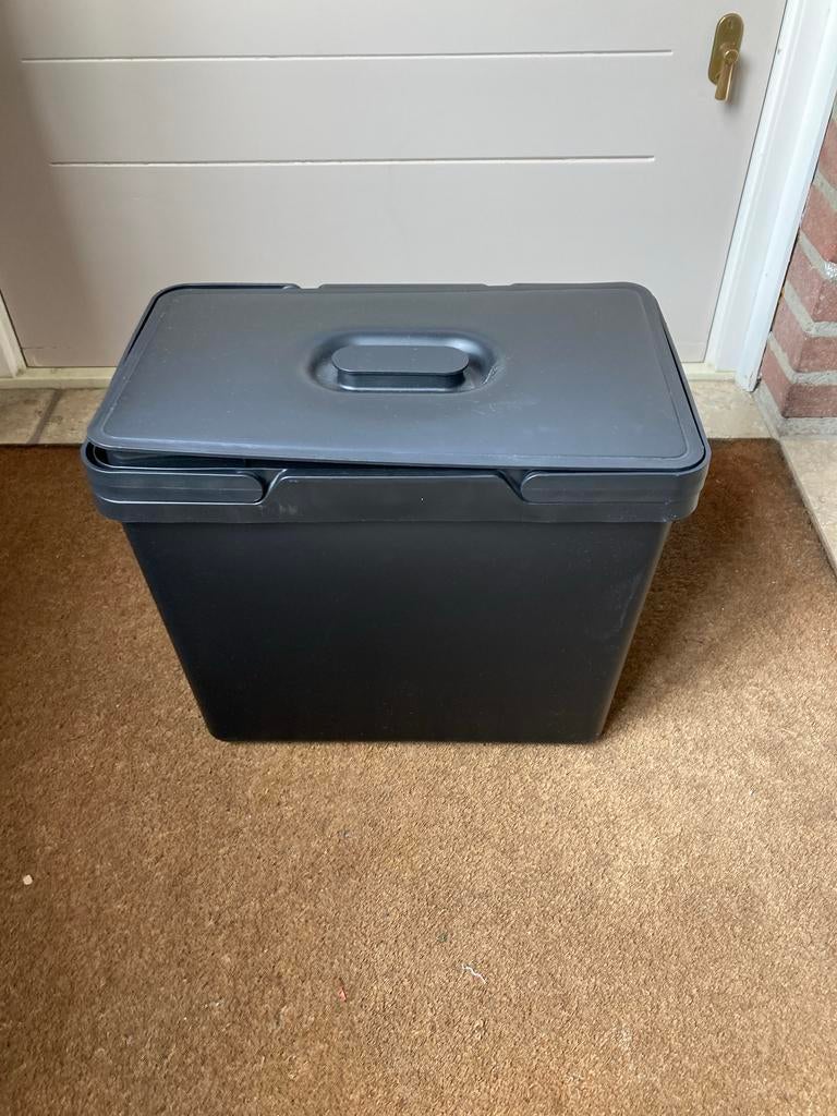 IKEA SORTERA Afvalbak met Deksel - 37L, Kunststof, Gebruikt, 50 tot 75 cm, Ophalen of Verzenden