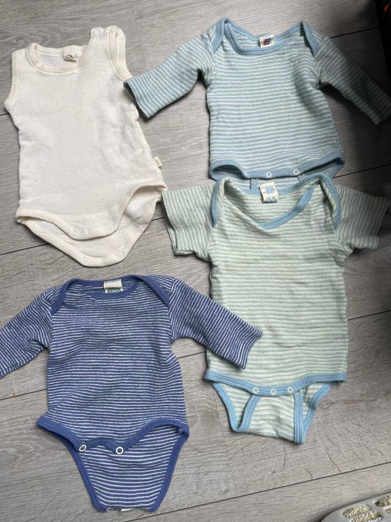 Merino wol romper 50/ 56, Kinderen en Baby's, Ophalen of Verzenden, Gebruikt, Jongetje of Meisje, Nacht- of Onderkleding