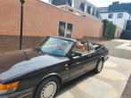 Saab 900 2.0 I 16 Cabrio U9 1991 Zwart, Voorwielaandrijving, Beige, 4 cilinders, Cabriolet