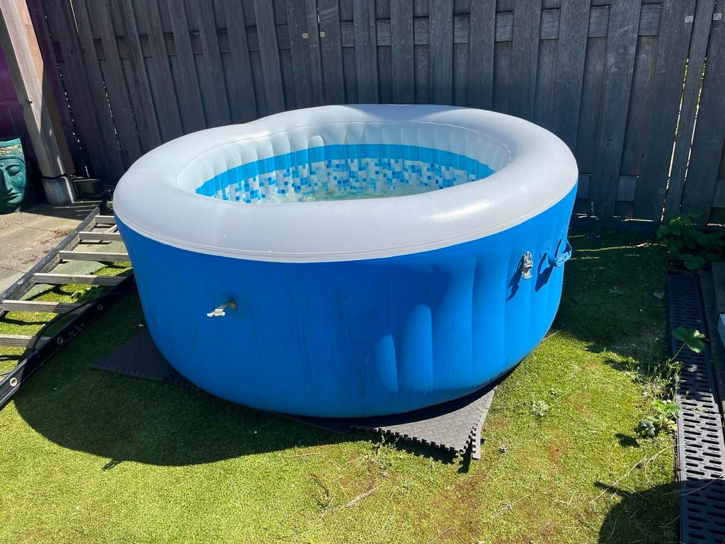 Bestway Lay-Z-Spa havanna opblaasbare jacuzzi, Ophalen, Gebruikt, Afdekzeil, Opblaasbaar