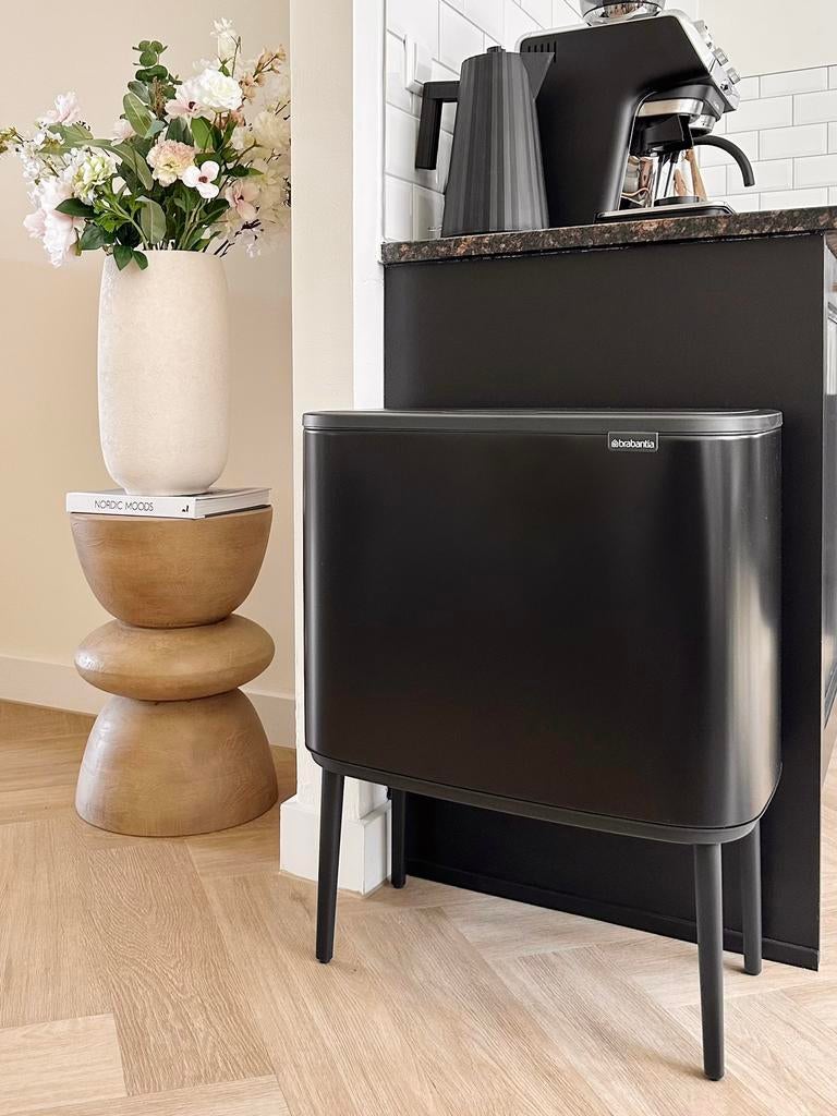 Brabantia Bo Touch Bin prullenbak zwart, Ophalen, Gebruikt, 50 tot 75 cm, Metaal