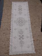 Tafelloper, gebroken wit, Ophalen of Verzenden, Gebruikt, Rechthoek, Binnen