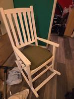 Schommelstoel hout met kussen, Ophalen, Gebruikt, Stoel(en)