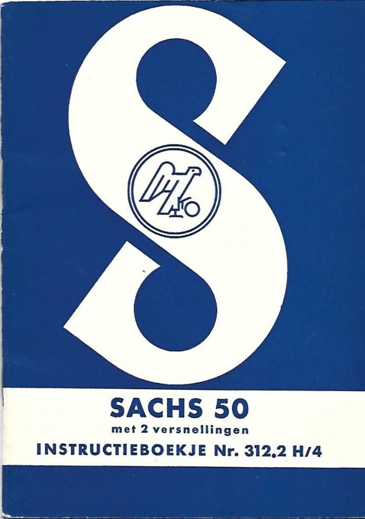 Sachs 50 /3 instructieboek 3 versnellingen (6204z) bromfiets, Verzenden, Zo goed als nieuw