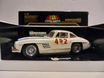 Mercedes Benz 300 SL creme Rally Bburago metal 1:18 KRD, Ophalen of Verzenden, Zo goed als nieuw, Auto, Bburago