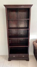 Boekenkast - Koloniaal - Teak, Huis en Inrichting, Kasten | Boekenkasten, Ophalen, 200 cm of meer, Teakhout, 50 tot 100 cm