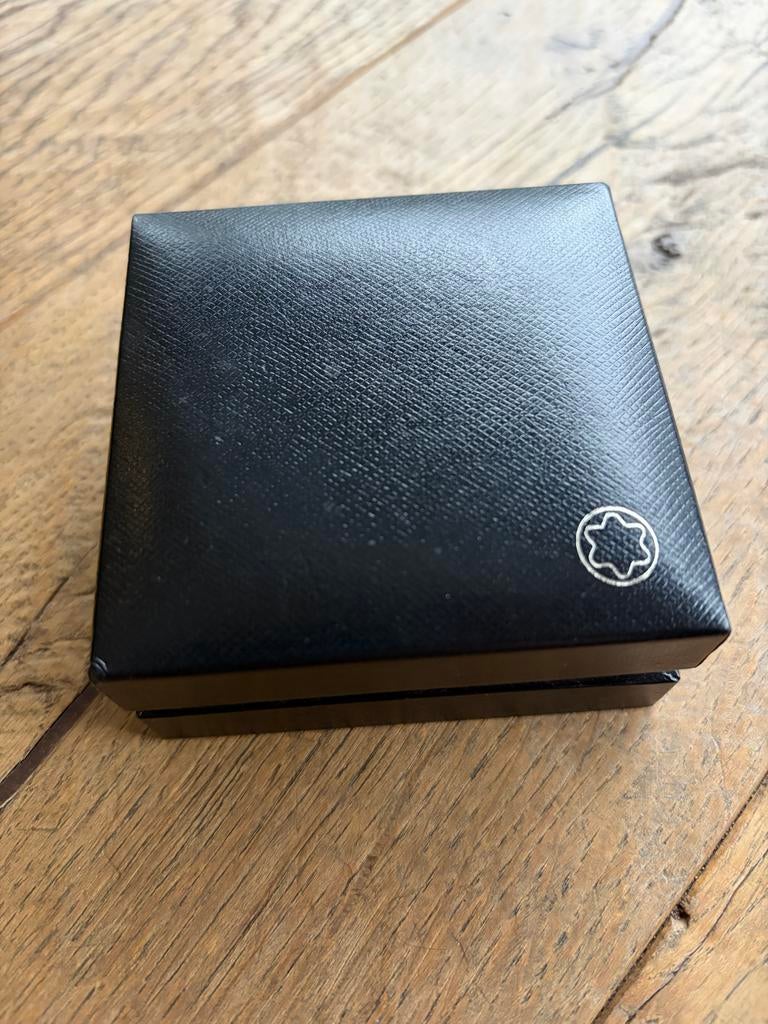 Mont Blanc Manchetknopen Doosje, Sieraden, Tassen en Uiterlijk, Manchetknopen, Ophalen of Verzenden, Zo goed als nieuw, Overige materialen