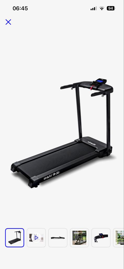 VirtuFit Totally Foldable TR-50i Loopband, Ophalen, Zo goed als nieuw, Metaal, Loopband