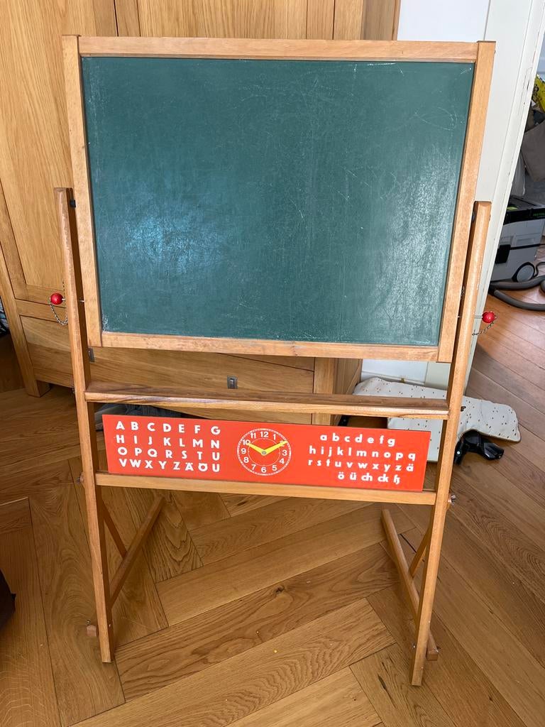 Schoolbord/ krijtbord kantelbaar, Ophalen of Verzenden, Gebruikt, Krijtbord