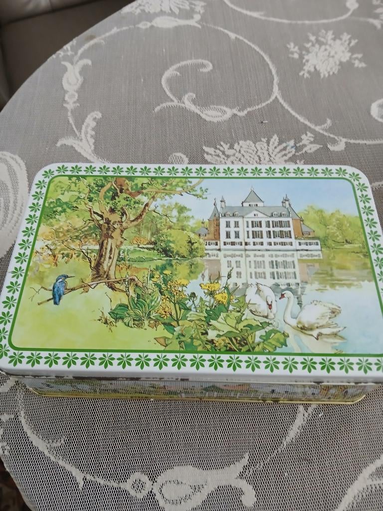 Vintage Verkade koektrommel, Verzamelen, Blikken, Ophalen of Verzenden, Zo goed als nieuw, Koek(jes), Verkade