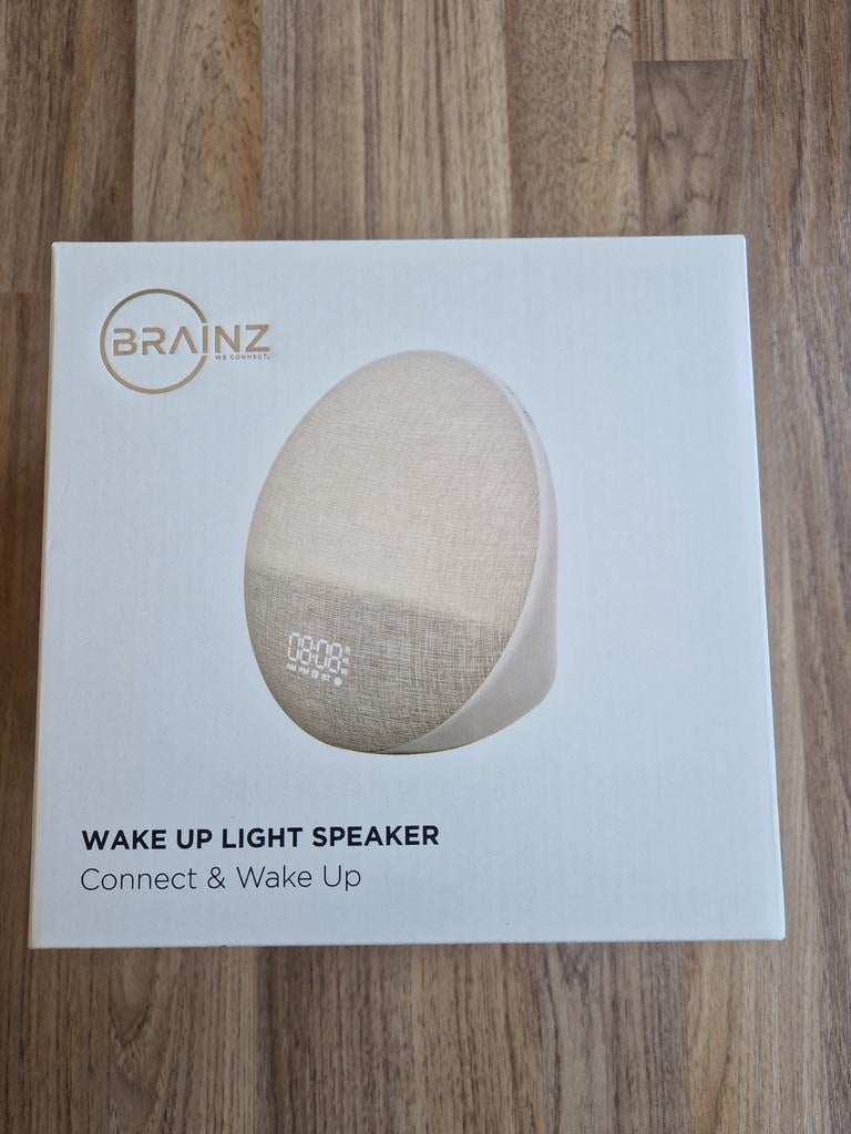 Brainz Wake Up Light Speaker - Wekker met Bluetooth, Ophalen of Verzenden, Nieuw