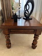 Bijzettafel, Huis en Inrichting, Tafels | Bijzettafels, Minder dan 55 cm, Vierkant, Zo goed als nieuw, Hout