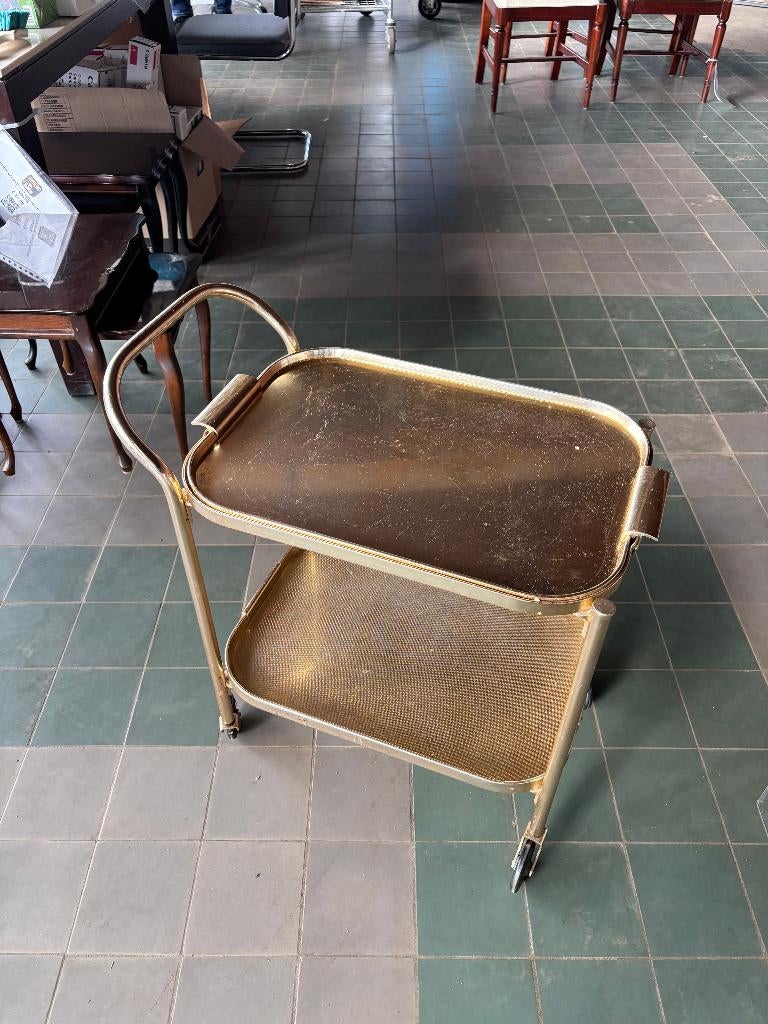 Perne Vintage Trolley Roségoud Metaal, Ophalen, Gebruikt