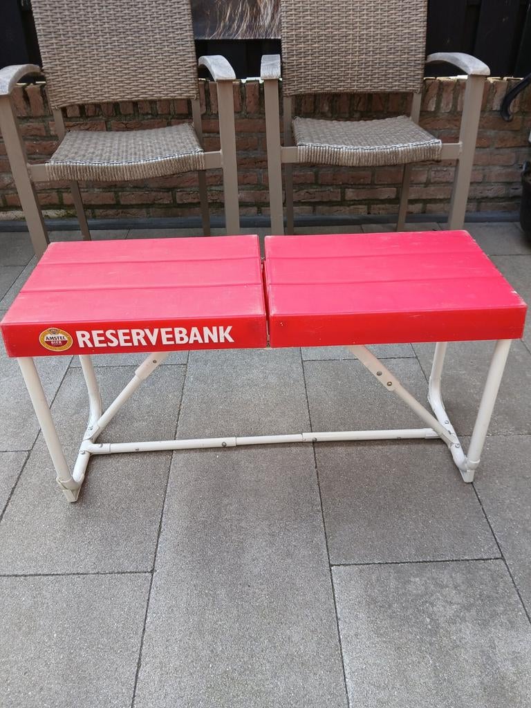 Opklapbaar bankje Amstelbier, Ophalen of Verzenden