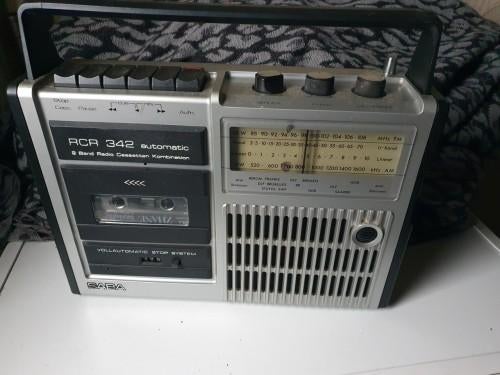 Duitse vintage radio met cassette SABA RCR 342 automatic.., Ophalen of Verzenden, Gebruikt, Transistorradio