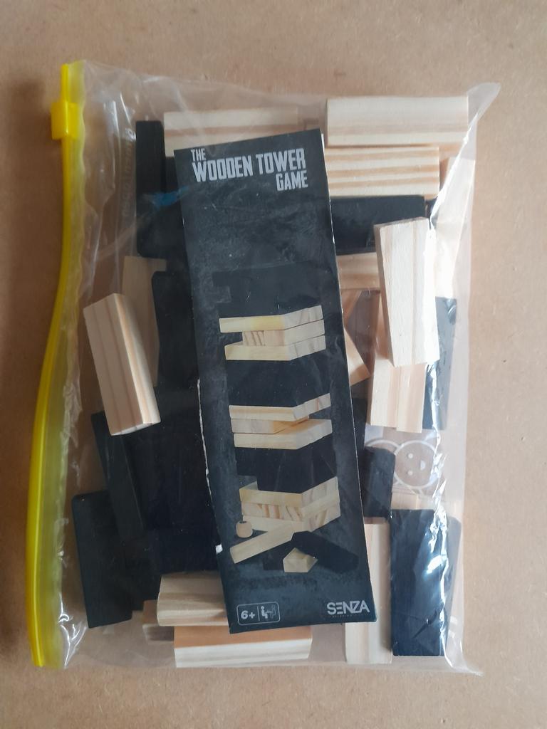 Houten toren spel van Senza., Vijf spelers of meer, Ophalen of Verzenden, Zo goed als nieuw