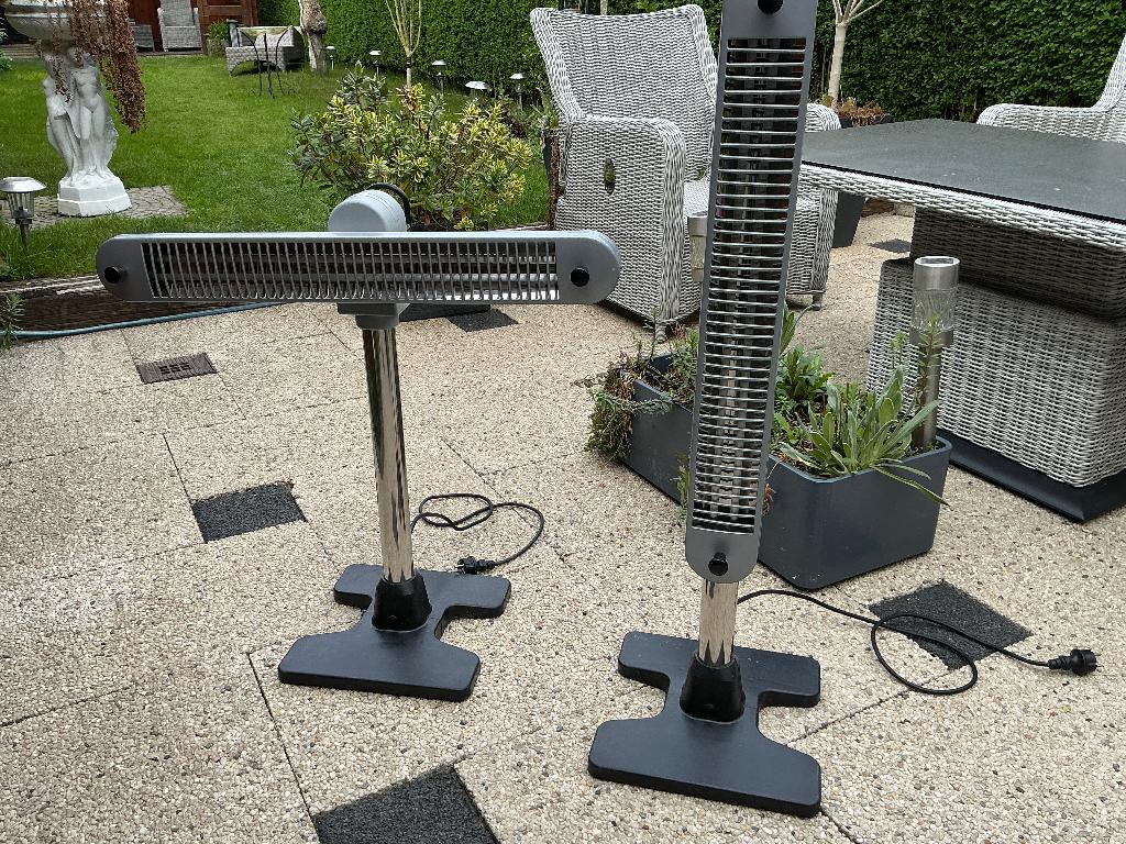 Bodin Terrasverwarming/heater 1500 watt, Tuin en Terras, Terrasverwarmers, Zo goed als nieuw, Elektrisch, Vloer, Draaibaar, Ophalen