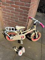 12 inch Popal meisjes kinderfiets met zijwieltjes, Fietsen en Brommers, Ophalen of Verzenden, Gebruikt, Minder dan 16 inch, Zijwieltjes