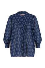 ZGAN! Mooie Studio Anneloes Maya Crepe blouse maat M!, Verzenden, Zo goed als nieuw, Maat 46/48 (XL) of groter, Blauw