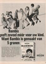 Retro reclame 1969 Nutricia Bambix kinderen op wipwap, Verzamelen, Verzenden, Overige typen