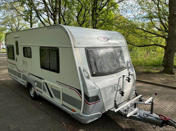 Caravan LMC musica 470 E 4 persoons, enkele bedden, Caravans en Kamperen, Caravans, Particulier, tot en met 4, 1000 - 1250 kg