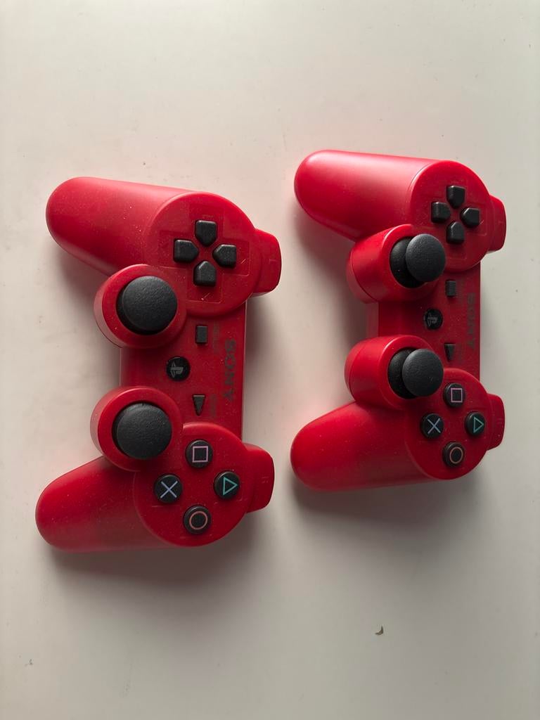 PS3 Controllers - Rood (2 stuks), Ophalen, Gebruikt, PlayStation 3, Controller