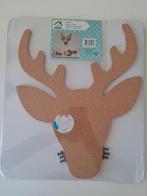 Kurken wandbord hertengewei NIEUW, Ophalen of Verzenden, Nieuw