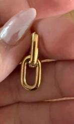 Ti Sento Vergulde Oorbellen met Bedels, Hangers, Ophalen of Verzenden, Zo goed als nieuw, Goud