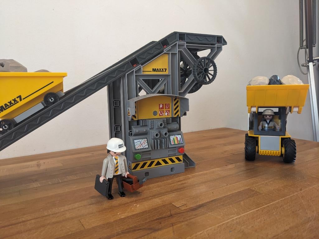 Playmobil Steengroeve met transportband, Ophalen of Verzenden, Zo goed als nieuw, Complete set
