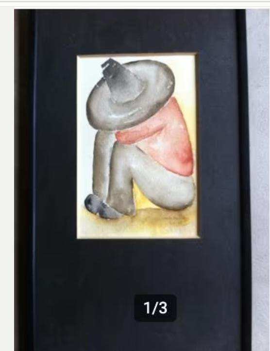 Schilderijtje Pierre art collection 50 x 20 cm, Antiek en Kunst, Kunst | Schilderijen | Modern, Ophalen of Verzenden