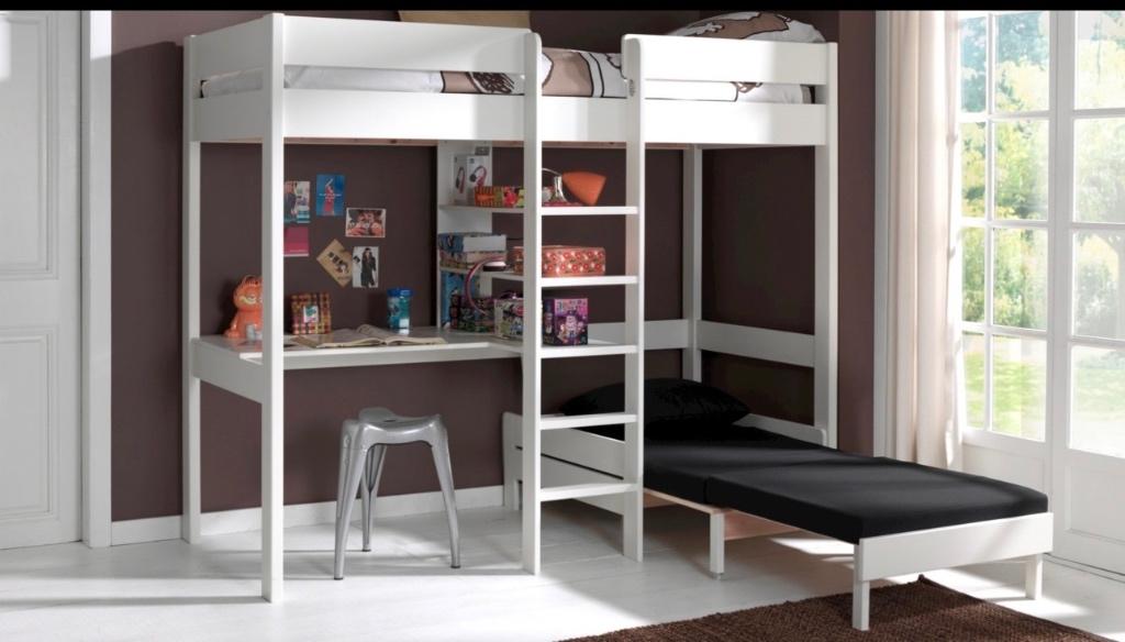 Hoogslaper Pino met slaapbank en bureau (Z.G.A.N), Ophalen, Zo goed als nieuw, Hoogslaper