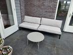 Tuinbank inclusief tafel Karwei, Tuin en Terras, Tuinsets en Loungesets, 4 zitplaatsen, Gebruikt, Bank, Aluminium