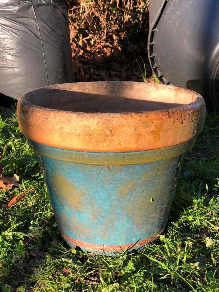 Terracotta bodemloze plantenpot, Ophalen, Steen, Gebruikt, Rond