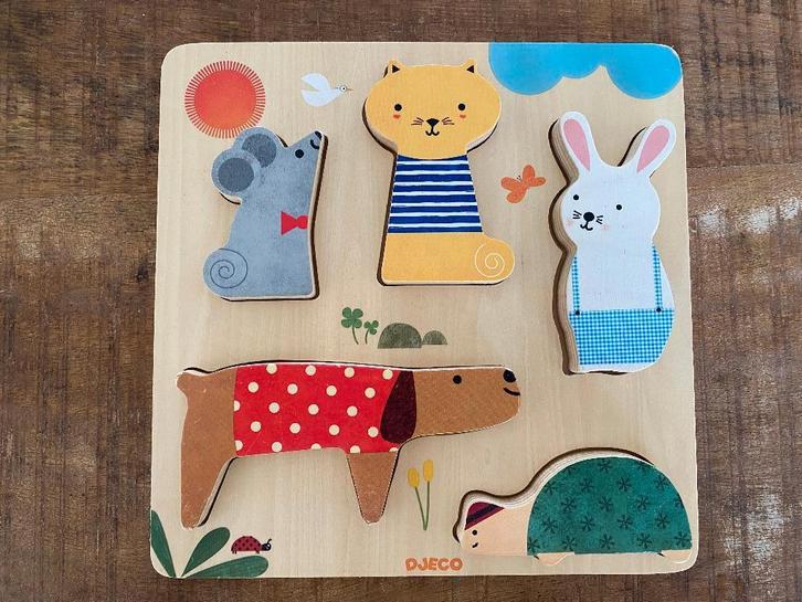 Djeco puzzel, Kinderen en Baby's, Speelgoed | Houten speelgoed, Gebruikt, Ophalen of Verzenden