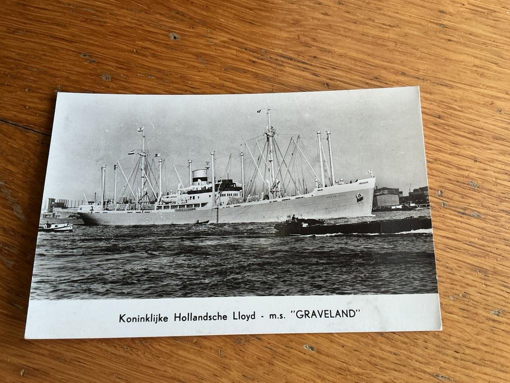 S595 MS GRAVELAND, Verzamelen, Scheepvaart, Ophalen of Verzenden, Zo goed als nieuw, Kaart, Foto of Prent
