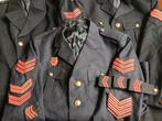 Brandweer colbert, knopen, rangemblemen, Ophalen of Verzenden, Gebruikt