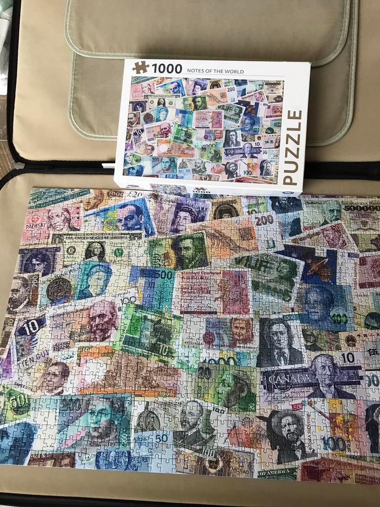 Puzzel , biljetten van de wereld, Ophalen, 500 t/m 1500 stukjes