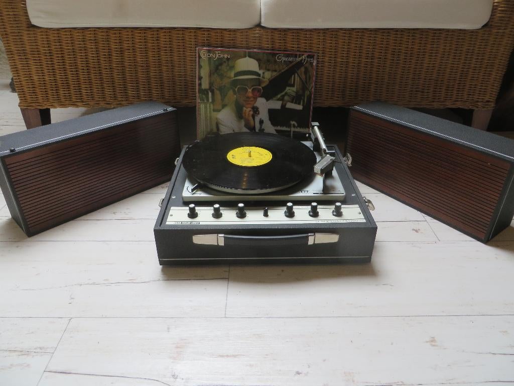 ITT concertino platenspeler, Ophalen, Zo goed als nieuw, Platenspeler, Overige merken