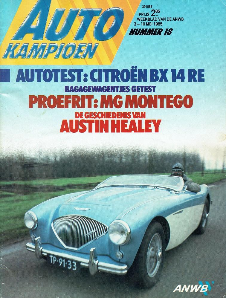 Autokampioen 1985 nr. 18 (o.a. Citroën BX 14 RE), Boeken, Auto's | Folders en Tijdschriften, Verzenden, Gelezen, Algemeen