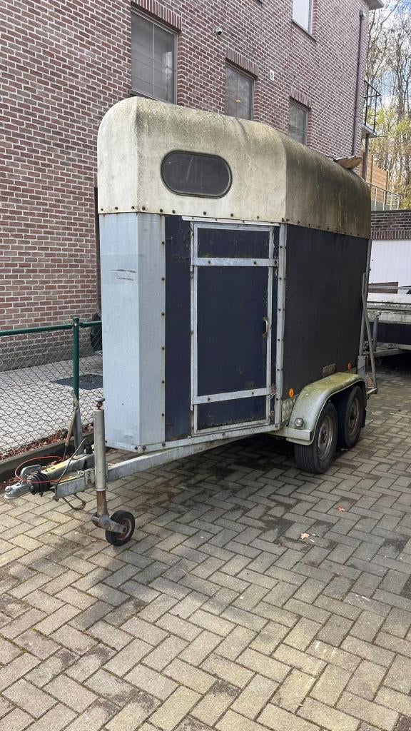 Paardentrailer, Dieren en Toebehoren, Ophalen, Gebruikt, Hout, 2-paards trailer