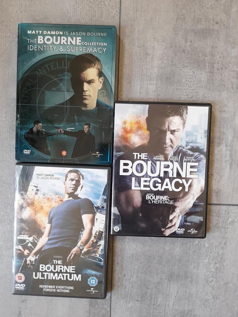 4 films uit de Jason Bourne reeks samen 5 euro, Vanaf 12 jaar, Ophalen of Verzenden, Gebruikt