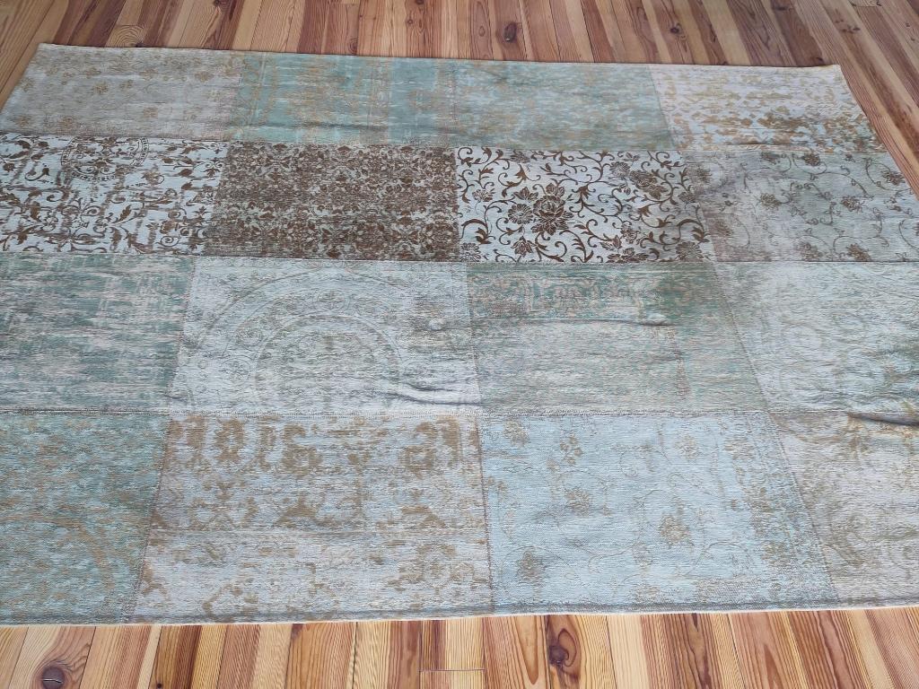Louis de Poortere vloerkleed uit de Vintage Collection, Huis en Inrichting, Stoffering | Tapijten en Kleden, Groen, Gebruikt, 200 cm of meer