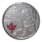 Canada - Colored 25 cent 2012 - Major-General Sir Isaac Broc, Ophalen of Verzenden, Noord-Amerika, Losse munt