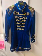 Nieuw blauwe jurk met petticoat en klein hoedje maat 34, Carnaval, Nieuw, Ophalen of Verzenden, Kleding