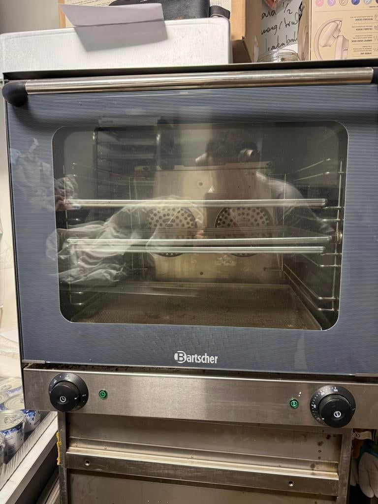 Professionele Bartscher oven YXD-1AE + 4 bakplaten – Horeca, Witgoed en Apparatuur, Ovens, Gebruikt, Oven, Hete lucht, Ophalen