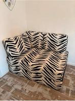 Slaapbank zebra print, Ophalen, 125 cm of meer, Vierkant, Zo goed als nieuw