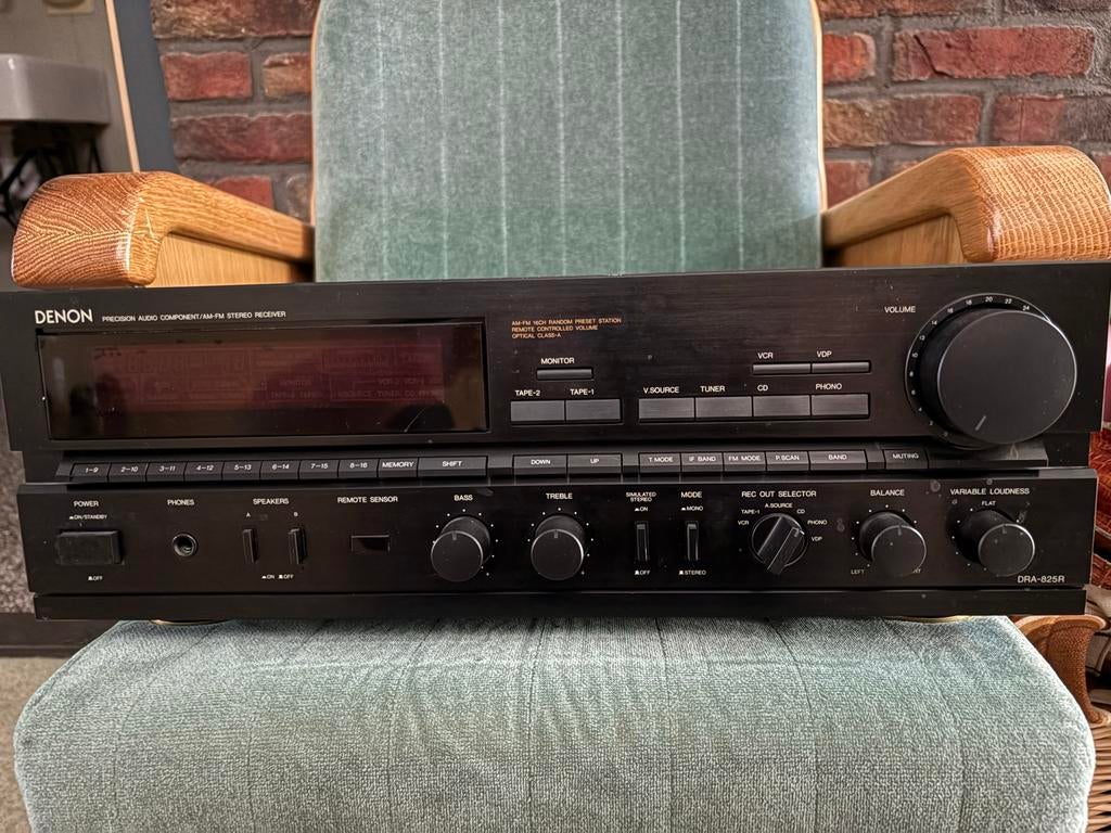 Denon DRA-825R Tuner Versterker, Audio, Tv en Foto, Versterkers en Receivers, Ophalen, Gebruikt, Denon, 60 tot 120 watt