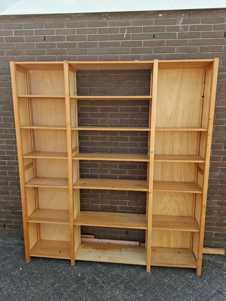 Lundia vintage boekenkast., Huis en Inrichting, Kasten | Boekenkasten, Ophalen, Met plank(en), Gebruikt, 200 cm of meer