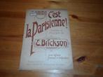 C'est la parisienne - e. Brickson - bureau tavenu, Zang, Gebruikt, Ophalen of Verzenden, Artiest of Componist